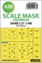 ASK-200-M48040-SAAB-J21-double-sided-painting-mask-for-Pilot-Replicas-1:48