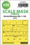 ASK-200-M48026-Bristol-Blenheim-Mk.I-one-sided-painting-mask-for-Airfix-1:48