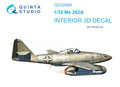 Quinta-Studio-QD32069-Me-262A-3D-Printed-&amp;-coloured-Interior-on-decal-paper-(for-Revell-kit)-1:32