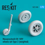 RS72-0350-Messerschmitt-Bf-109F-(G-Early)-wheels-set-Type-2-(weighted)-1:72-[RES-KIT]
