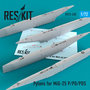 RS72-0325-Pylons-for-MiG-25-P-PD-PDS-1:72-[RES-KIT]