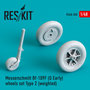 RS48-0350-Messerschmitt-Bf-109F-(G-Early)-wheels-set-Type-2-(weighted)-1:48-[RES-KIT]
