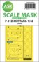 ASK-200-M48053-P-51D-Mustang-double-sided-mask-for-Airfix-1:48