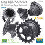 TR35088-KingTiger-18-Teeth-Sprockets-Late-Type-Pattern-2-(2-pieces)-1:35-[T-Rex-Studio]