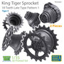 TR35087-KingTiger-18-Teeth-Sprockets-Late-Type-Pattern-1-(2-pieces)-1:35-[T-Rex-Studio]