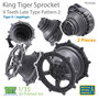 TR35086-KingTiger-9-Teeth-Sprockets-Late-Type-Pattern-2-(2-pieces)-1:35-[T-Rex-Studio]