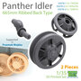 TR35078-3-Panther-Idler-665mm-Ribbed-Back-Type-(2-pieces)-for-TAMIYA-1:35-[T-Rex-Studio]