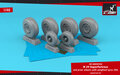 Armory-AW48350-B-29-Superfortress-mid-production-wheels-w--weighted-tyres-(RA)-&amp;-PE-hubcaps-1:48
