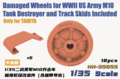 Heavy-Hobby-HH-35055-Damaged-Wheels-for-WWII-US-Army-M10-Tank-Destroyer-(Track-Skids-Included)-1:35
