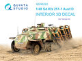 Quinta-Studio-QD48293-Sd.Kfz-251-1-Ausf.D-3D-Printed-&amp;-coloured-Interior-on-decal-paper-(for-Tamiya-kit)-1:48