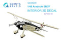 Quinta-Studio-QD48209-Arado-Ar-68-E-F-3D-Printed-&amp;-coloured-Interior-on-decal-paper-(for-Roden-kit)-1:48