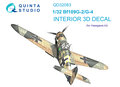 Quinta-Studio-QD32083-Bf-109G-2-G-4-3D-Printed-&amp;-coloured-Interior-on-decal-paper-(for-Hasegawa-kit)-1:32