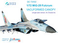 Quinta-Studio-QC72002-MiG-29-vacuformed-clear-canopy-2-pcs-(for-7278--7309-Zvezda-kit)-1:72