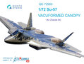 Quinta-Studio-QC72003-SU-57-vacuformed-clear-canopy-2-pcs-(for--7319-Zvezda-kits)-1:72