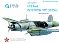 Quinta-Studio-QD72001-Pe-2--3D-Printed-&amp;-coloured-Interior-on-decal-paper--(for-7283-Zvezda-kit)-1:72