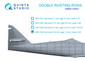 Quinta-Studio-QRV-030-Double-riveting-rows-(rivet-size-0.25-mm-gap-1.0-mm)-Black-color-total-length-58-m-19-ft-1:24