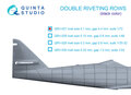 Quinta-Studio-QRV-027-Double-riveting-rows-(rivet-size-0.10-mm-gap-0.4-mm)-Black-color-total-length-6.7-m-22-ft-1:72