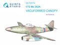Quinta-Studio-QC72074-Me-262A-vacuumed-clear-canopy-(for-Revell-kit)-1:72