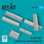 RSU72-0227-He-219-Uhu-undercarriage-covers-for-Dragon-kit-(3D-printing)-1:72-[RES-KIT]