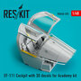 RSU48-0235-EF-111-Cockpit-with-3D-decals-for-Academy-kit-1:48-[RES-KIT]