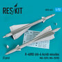 RS72-0413-R-40RD-(AA-6-Acrid)-missiles-(2-pcs)-(MiG-25PD-MiG-25PDS)-(3D-printing)-1:72-[RES-KIT]