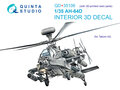 Quinta-Studio-QD+35106-AH-64D-3D-Printed-&amp;-coloured-Interior-on-decal-paper-(Takom)--(with-3D-printed-resin-parts)-1:35