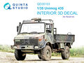 Quinta-Studio-QD35103-Unimog-435-3D-Printed-&amp;-coloured-Interior-on-decal-paper-(for-Revell)-1:35