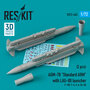 RS72-0445-AGM-78-Standard-ARM-with-LAU-80-launcher-(2-pcs)-(F-105F-4A-6EA-6B)-1:72-[RES-KIT]