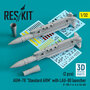 RS32-0445-AGM-78-Standard-ARM-with-LAU-80-launcher-(2-pcs)-(F-105F-4A-6EA-6B)-(3D-printing)-1:32-[RES-KIT]