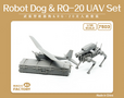Magic-Factory-7503-Armed-Robot-Dog-&amp;-RQ-20-UAV-Set--1:35