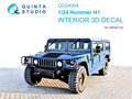 Quinta-Studio-QD24004-Hummer-H1-3D-Printed-&amp;-coloured-Interior-on-decal-paper-(for-MENG-kit)-1:24