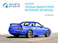 Quinta-Studio-QD24006-Nissan-Skyline-GT-R-R32-3D-Printed-&amp;-coloured-Interior-on-decal-paper-(for-Tamiya-kit)-1:24