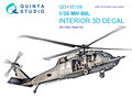 Quinta-Studio-QD+35108-MH-60L-3D-Printed-&amp;-coloured-Interior-on-decal-paper-(for-KittyHawk-kit)-(with-3D-printed-resin-parts)-1:35
