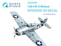 Quinta-Studio-QD48006-F4F-4-Wildcat-3D-Printed-&amp;-coloured-Interior-on-decal-paper-(for-HobbyBoss-kit)-1:48