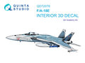 Quinta-Studio-QD72078-F-A-18E-3D-Printed-&amp;-coloured-Interior-on-decal-paper-(for-Academy-kit)-1:72