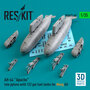 RSU35-0060-AH-64-Apache-late-pylons-with-122-gal-fuel-tanks-for-Meng-kit-1:35-[RES-KIT]