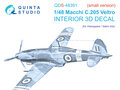Quinta-Studio-QDS-48391-Macchi-C.205-Veltro-3D-Printed-&amp;-coloured-Interior-on-decal-paper-(for-Hasegawa-Italeri-kit)-Small-Version-1:48