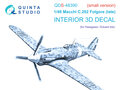 Quinta-Studio-QDS-48390-Macchi-C.202-Folgore-Late-3D-Printed-&amp;-coloured-Interior-on-decal-paper-(for-Hasegawa-Eduard-kit)-Small-Version-1:48
