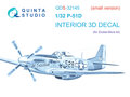 Quinta-Studio-QDS-32145-P-51D-Mustang-3D-Printed-&amp;-coloured-Interior-on-decal-paper-(for-Zoukei-Mura-SWS-kit)-Small-Version-1:32