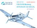 Quinta-Studio-QDS-32144-P-51D-Mustang-3D-Printed-&amp;-coloured-Interior-on-decal-paper-(for-Trumpeter-kit)-Small-Version-1:32