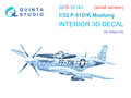 Quinta-Studio-QDS-32143-P-51D-K-Mustang-3D-Printed-&amp;-coloured-Interior-on-decal-paper-(for-Dragon-kit)-Small-Version-1:32