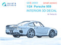 Quinta-Studio-QDS-24003-Porsche-959-3D-Printed-&amp;-coloured-Interior-on-decal-paper-(for-Tamiya-kit)-Small-Version-1:24