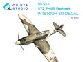Quinta-Studio-QD72133-P-40B-3D-Printed-&amp;-coloured-Interior-on-decal-paper-(for-Airfix-kit)-1:72