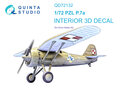 Quinta-Studio-QD72132-PZL-P.7a-3D-Printed-&amp;-coloured-Interior-on-decal-paper-(for-Arma-Hobby-kit)-1:72