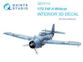 Quinta-Studio-QD72115-F4F-4-Wildcat-3D-Printed-&amp;-coloured-Interior-on-decal-paper-(for-Arma-Hobby-kit)-1:72