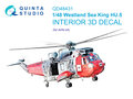 Quinta-Studio-QD48431-Westland-Sea-King-HU.5-3D-Printed-&amp;-coloured-Interior-on-decal-paper-(for-Airfix-kit)-1:48