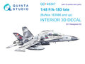 Quinta-Studio-QD+48347-FA-18D-late-3D-Printed-&amp;-coloured-Interior-on-decal-paper-(for-Hasegawa-kit)-(with-3D-printed-resin-parts)-1:48