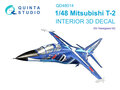 Quinta-Studio-QD48014-Mitsubishi-T-2-3D-Printed-&amp;-coloured-Interior-on-decal-paper-(for-Hasegawa-kit)-1:48