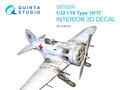 Quinta-Studio-QD32205-I-16-Type-10-17-3D-Printed-&amp;-coloured-Interior-on-decal-paper-(for-ICM-kit)-1:32