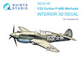 Quinta-Studio-QD32146-P-40B-Warhawk-3D-Printed-&amp;-coloured-Interior-on-decal-paper-(for-Trumpeter-kit)-1:32